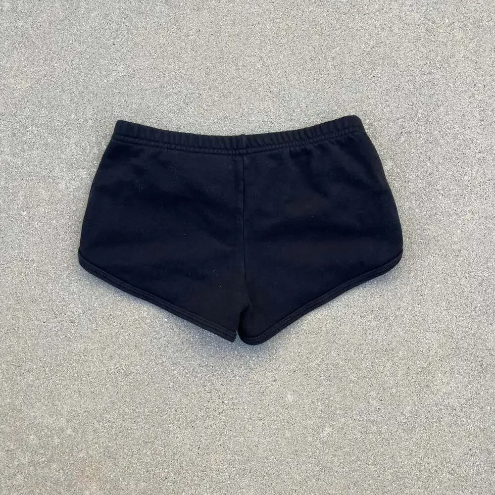 American Apparel Cotton Sporty Sweat Shorts Black - Picture 3 of 5
